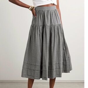 GAP Doen Black and White Checkered Skirt